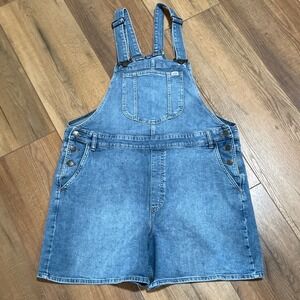 Vintage Lee Workwear Denim Shortalls Overalls Women's XL Blue Jean Jumpsuit